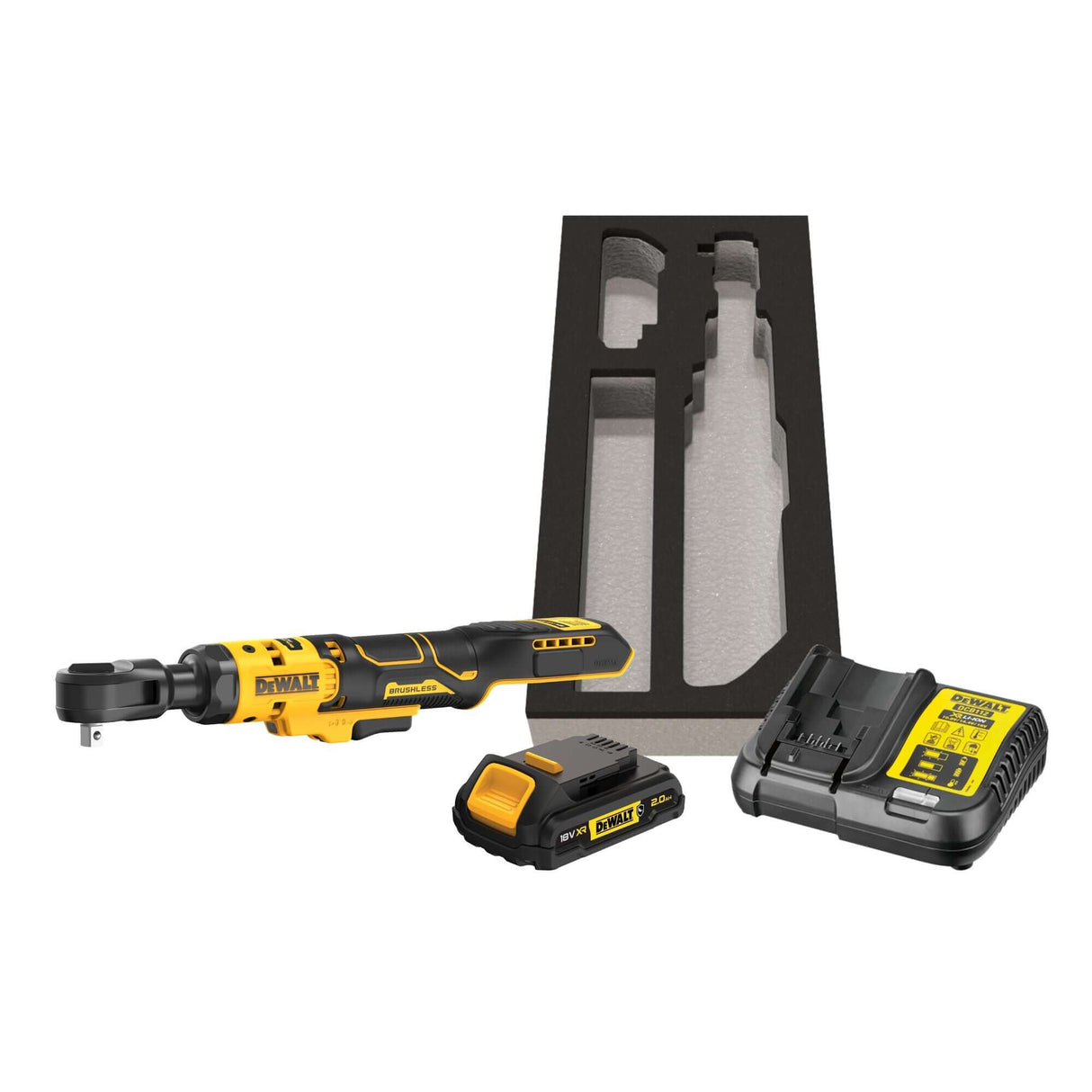 DeWALT DCF513N-XJ - Cricchetto attacco 3/8", motore brushless, Attacco 3/8" maschio, Coppia max 95 Nm, DeWALT