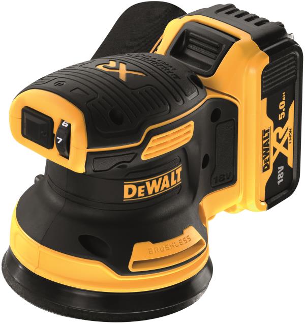 Levigatrice roto-orbitale 125mm 18V XR Brushless - 2 x 5Ah DeWALT DCW210P2-QW