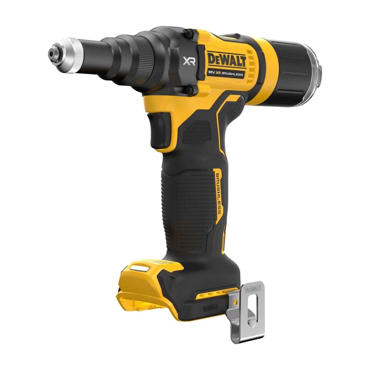 DeWALT DCF403NT-XJ - Rivettatrice 4.8mm XR 18V BRUSHLESS Forza di trazione 10Kn, meccanismo a circolazione di sfere - solo corpo macchina DeWALT