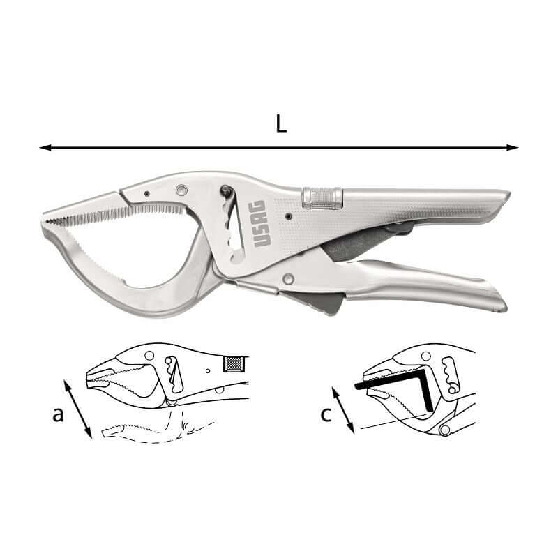 USAG U01350530 - 135 C_250 PINZA AUTOBLOCCANTE