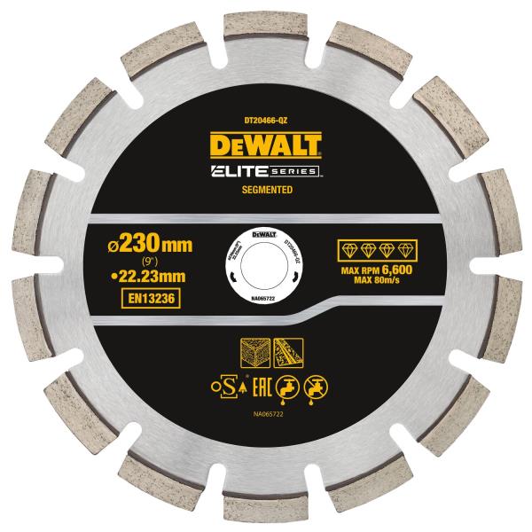 Disco Diamantato ELITE 230 mm – Asfalto DeWALT DT20466-QZ