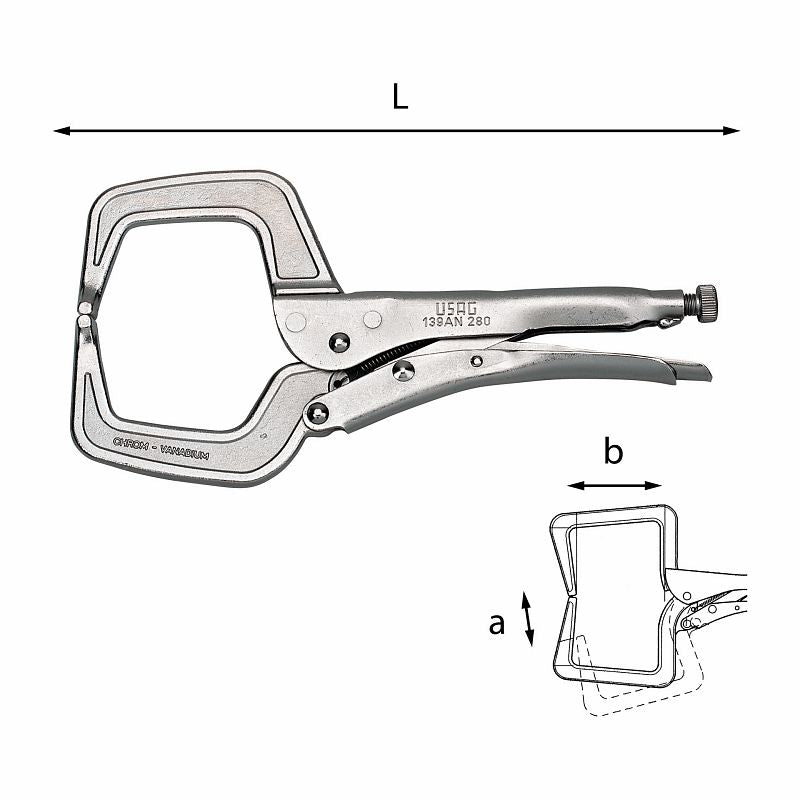 USAG U01390004 - 139 AN_280 PINZA AUTOBLOCCANTE USAG