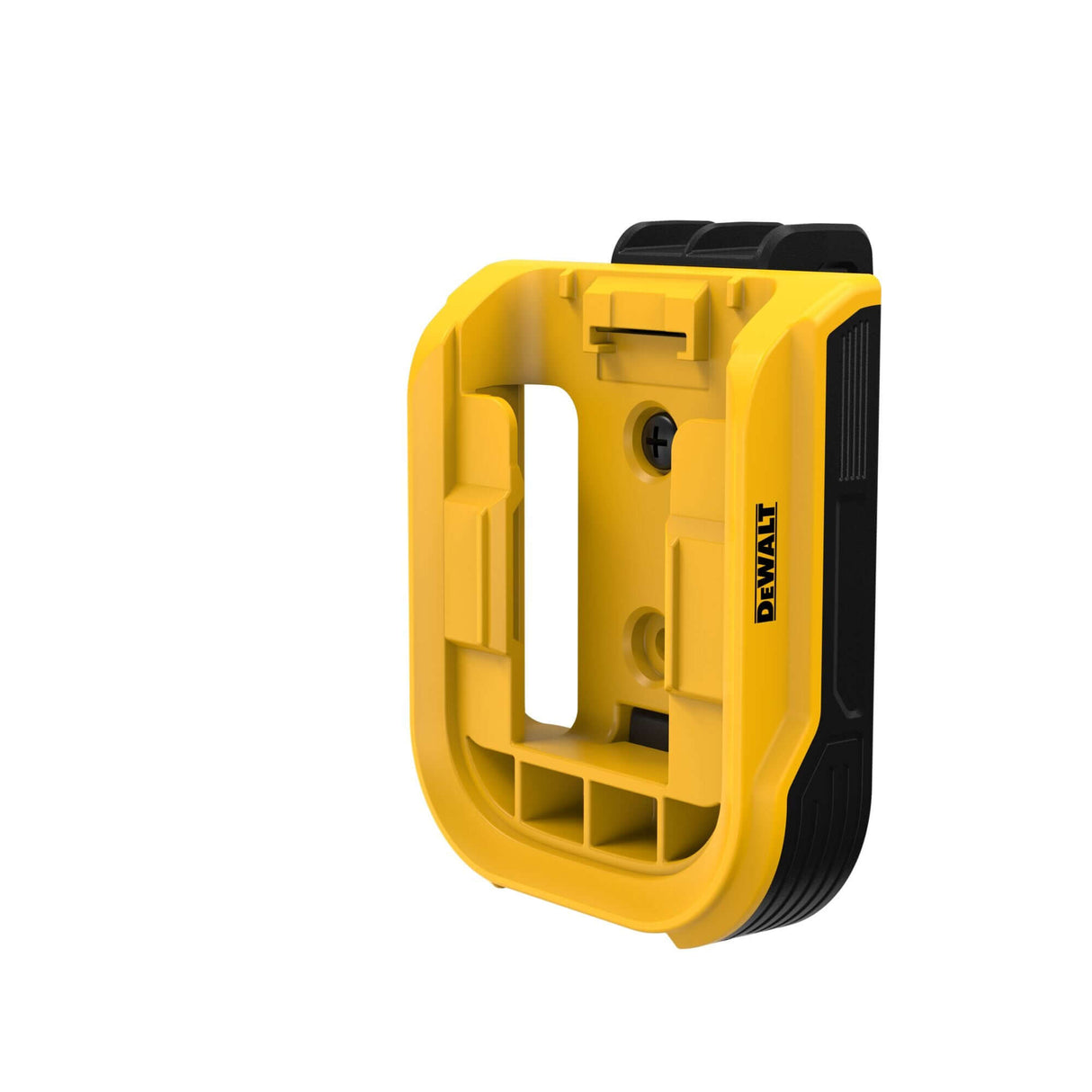 Portabatteria DeWALT XR 12V 18V, supporto giallo per batterie DeWALT, compatibile con moduli Tought system.