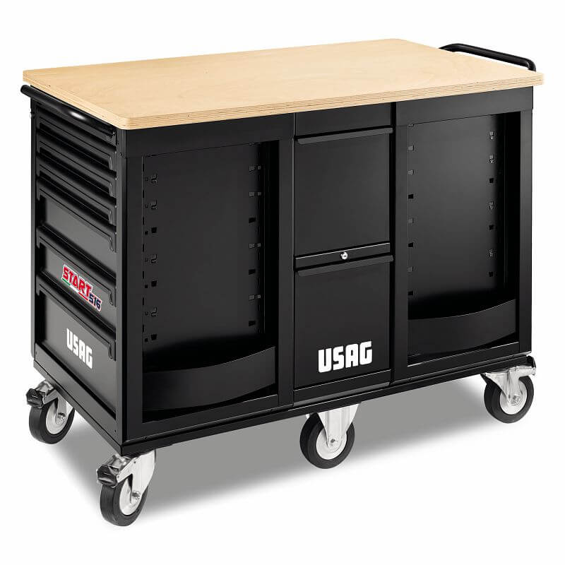 USAG U05160098 - 516 STBU12V CARRELLO PORTA UTENSILI NERO