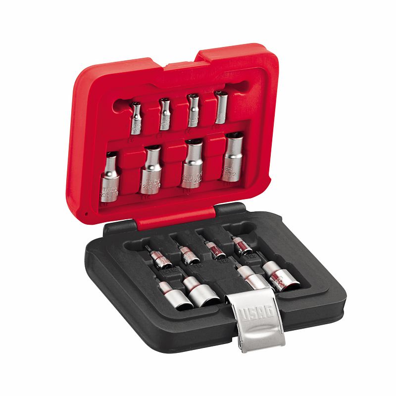 Assortimento in cassetta modulare con bussole TORX® (16 pz) 601 1/4-1/2 JTXS16 USAG U06010029