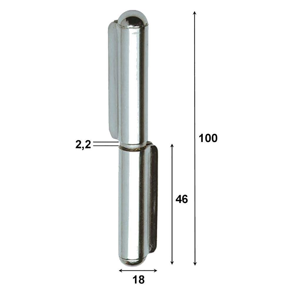 Blister Koncreto CERNIERA IN ACCIAIO INOX ART.1223IN