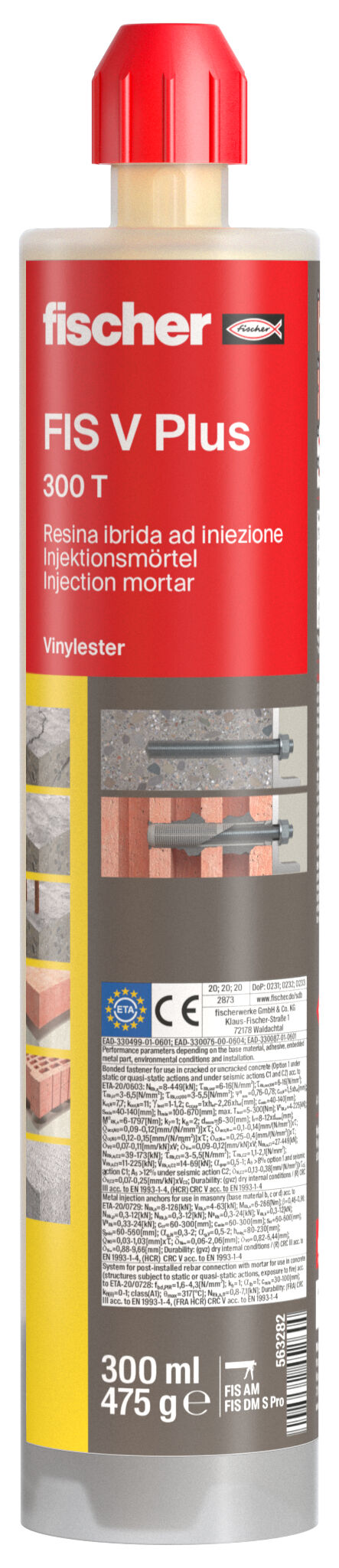 fischer FIS V Plus 300 T (confezione da 12 pz)