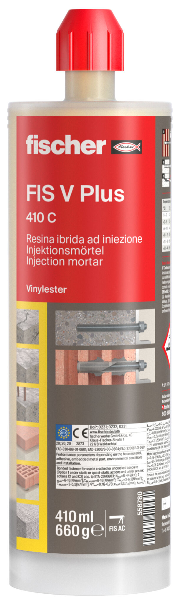 fischer FIS V Plus 410 C (confezione da 12 pz)