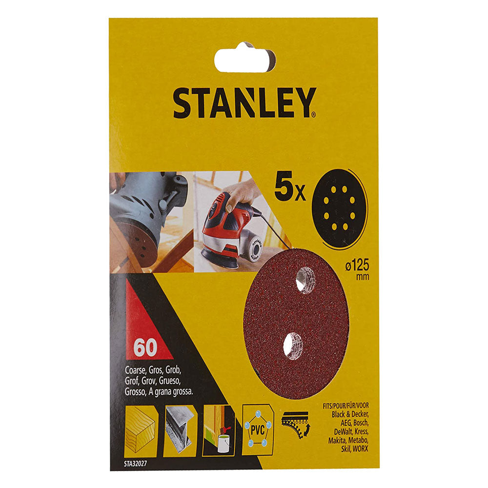 STANLEY DISCO IN CARTA ABRASIVA PER LEVIGATRICI ROTO ORBITALI