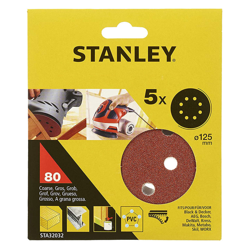 STANLEY DISCO IN CARTA ABRASIVA PER LEVIGATRICI ROTO ORBITALI