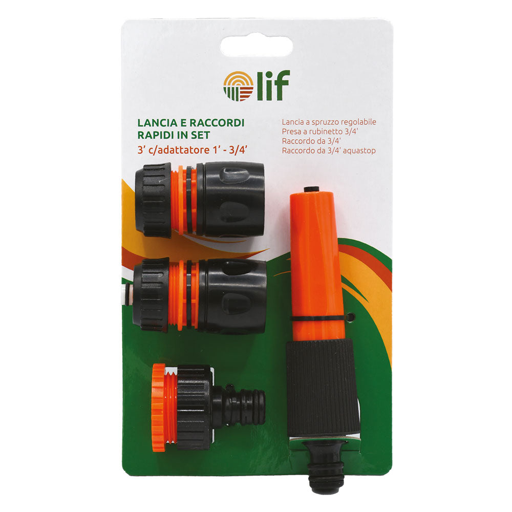 LIF LANCIA E RACCORDI RAPIDI IN SET