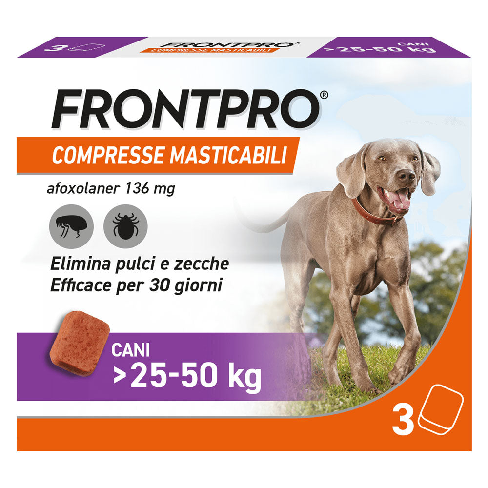 FRONTLINE COMPRESSE ANTIPARASSITARIE MASTICABILI 'FRONTPRO'