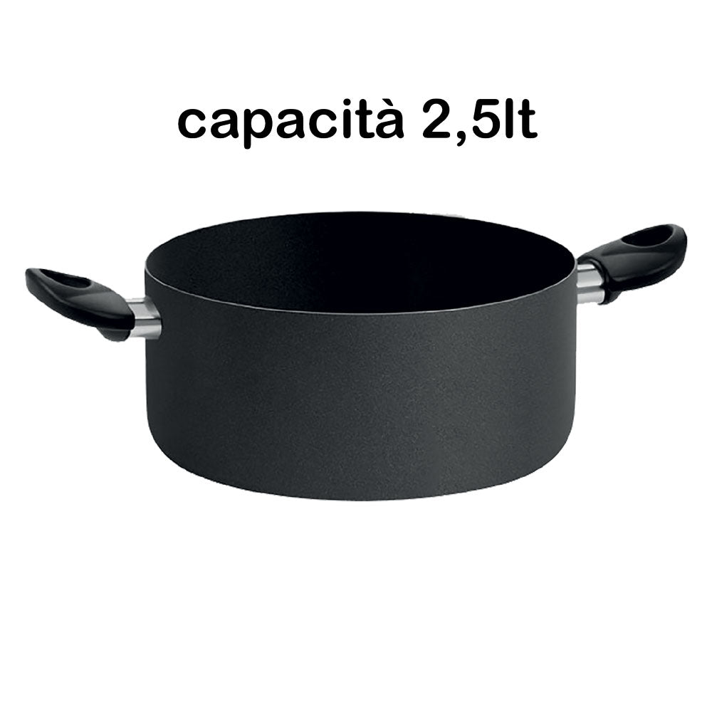 PENTALUX CASSERUOLA DUE MANICI 'BLACK LINE'