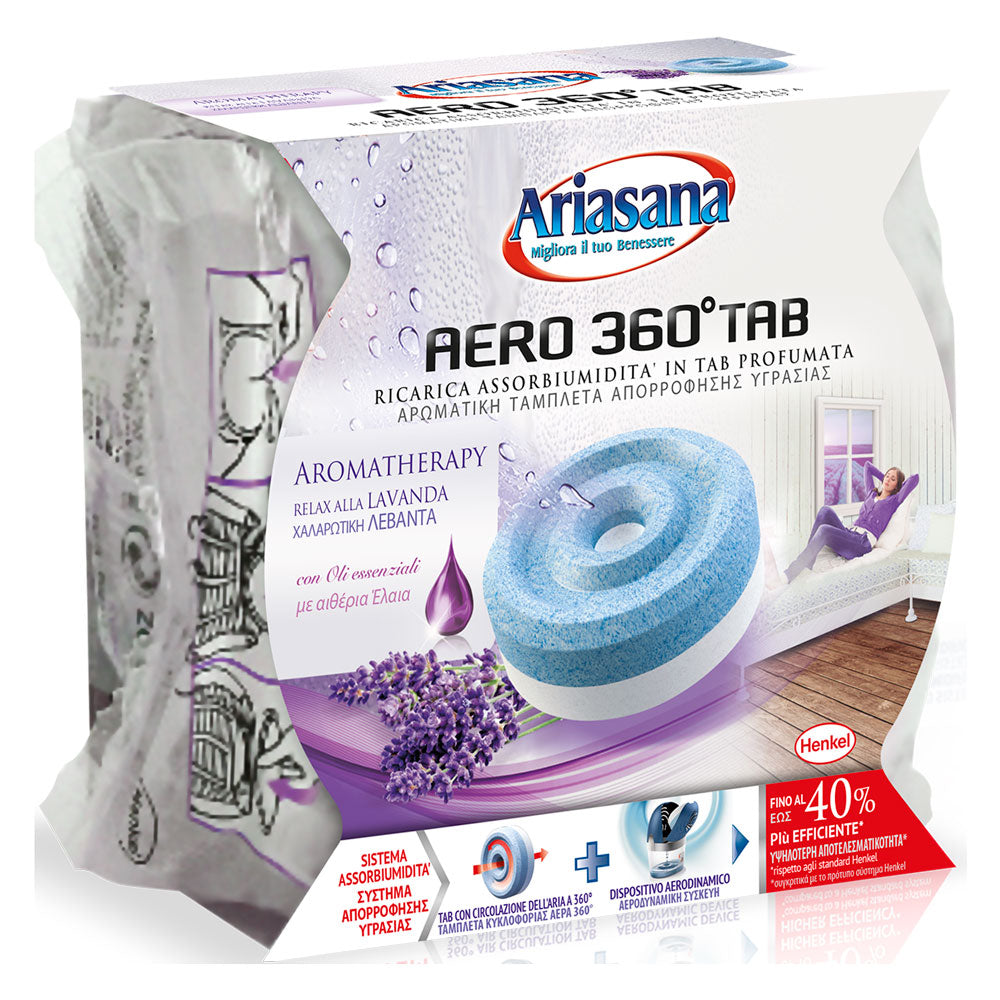 ARIASANA RICARICA ASSORBIUMIDITA' 'ARIASANA AERO 360° TAB'