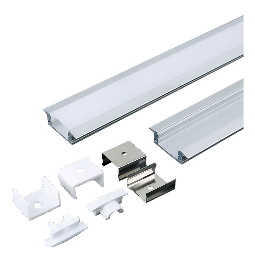 VTAC PROFILO CANALINA IN ALLUMINIO PER STRIP LED