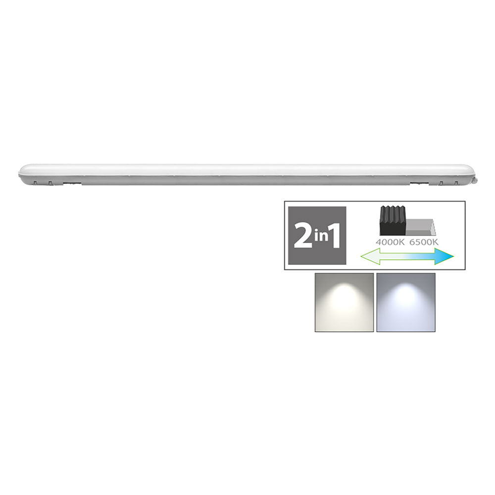 NOVAITALIA PLAFONIERA DOPPIO TUBO LED CAMBIA TONO