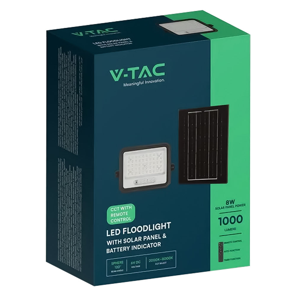 VTAC PROIETTORE A LED 'CCT' CON PANNELLO SOLARE
