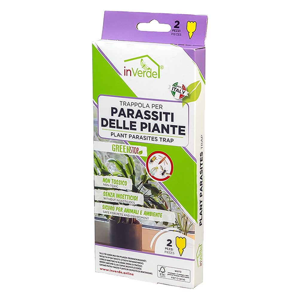 IN VERDE TRAPPOLA PARASSITI DELLE PIANTE 2 pezzi