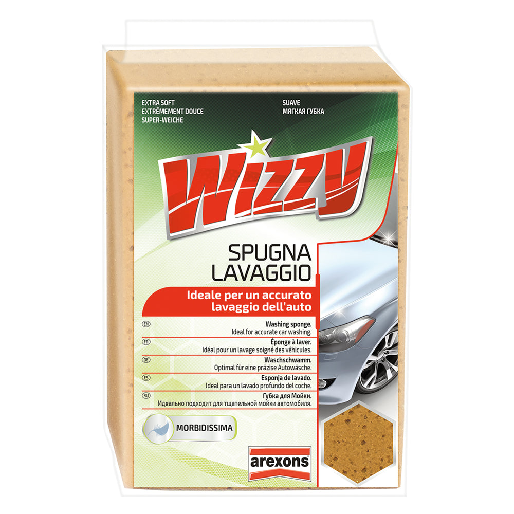 AREXONS SPUGNA LAVAGGIO AUTO 'WIZZY' cm 17 x 11 x 7