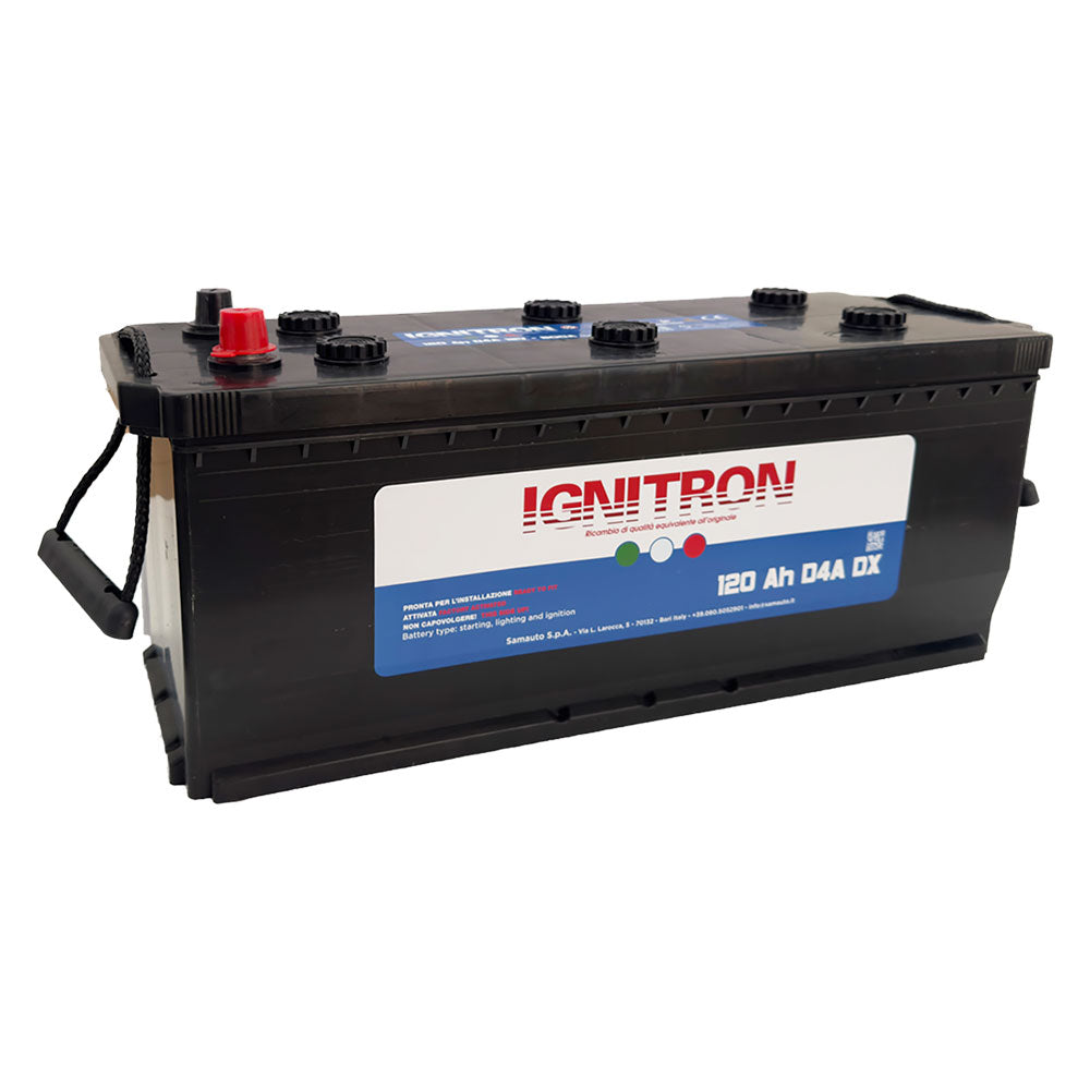 IGNITRON BATTERIA PER AUTO 'TRUCK' 12 V - 120 AH - mm 513x189 x H.223