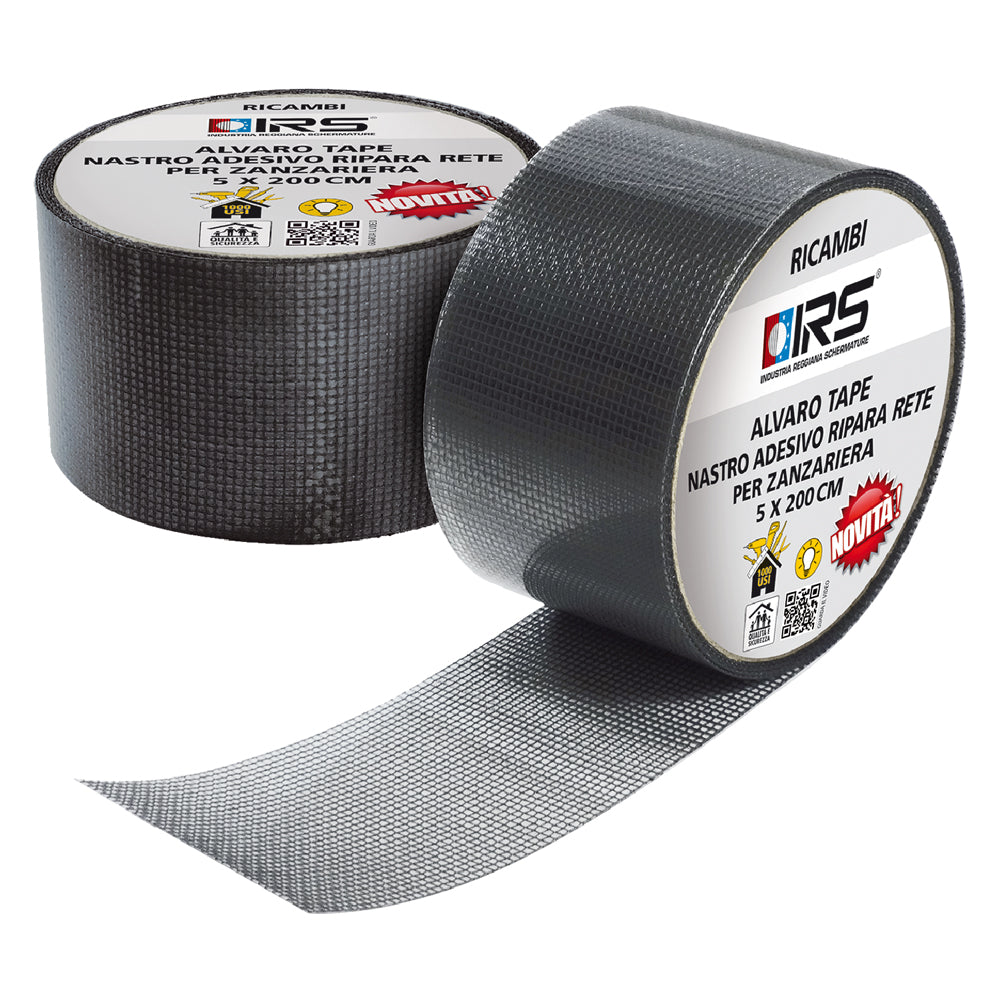 IRS NASTRO RIPARA RETE PER ZANZARIERE cm 5 x 2 mt
