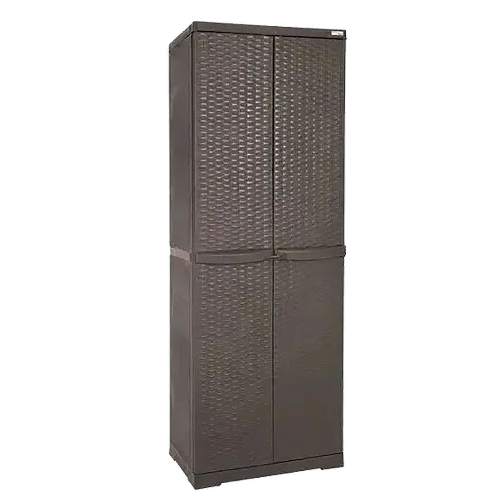 TRIOPLAST ARMADIO PORTASCOPE 'RATTAN WENGE' cm L 65x P 45x H 178