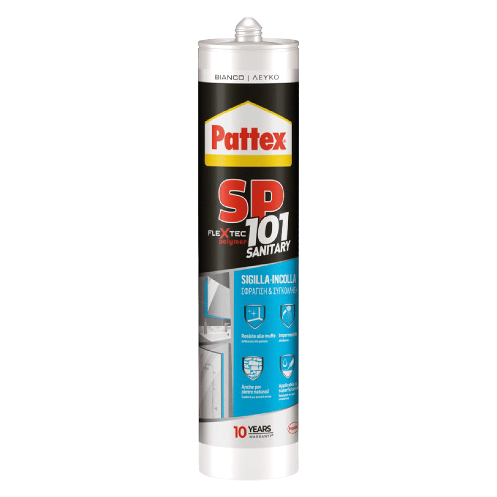 PATTEX SIGILLANTE NEUTRO 'PATTEX SP101 SANITARY' bianco