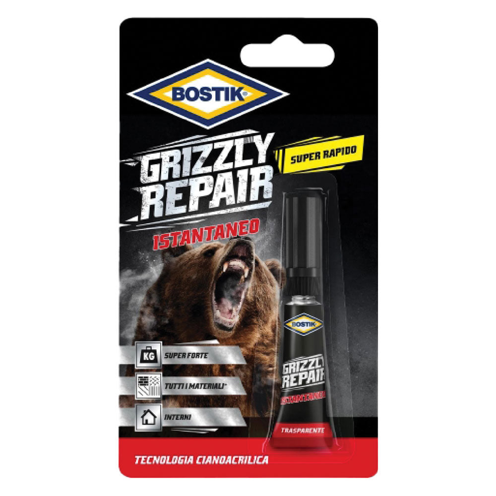BOSTIK ADESIVO ISTANTANEO 'GRIZZLY REPAIR' gr. 3