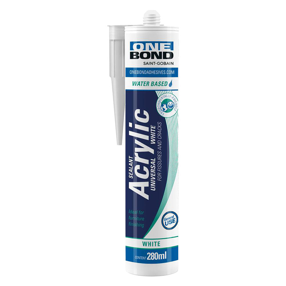 ONEBOND SILICONE ACRILICO 'ACRYLIC UNIVERSAL' bianco ml 280