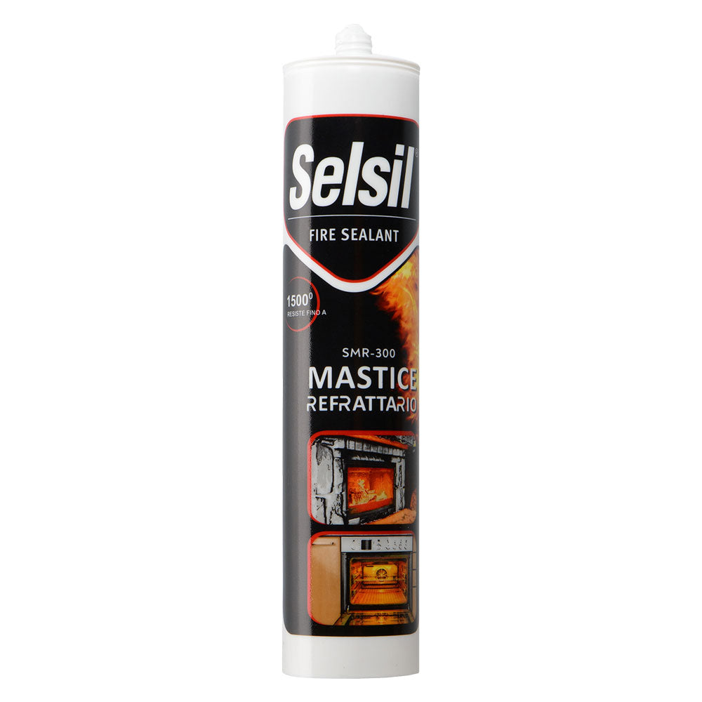 SELSIL SIGILLANTE REFRATTARIO 'SMR-300' ml 300 - colore nero
