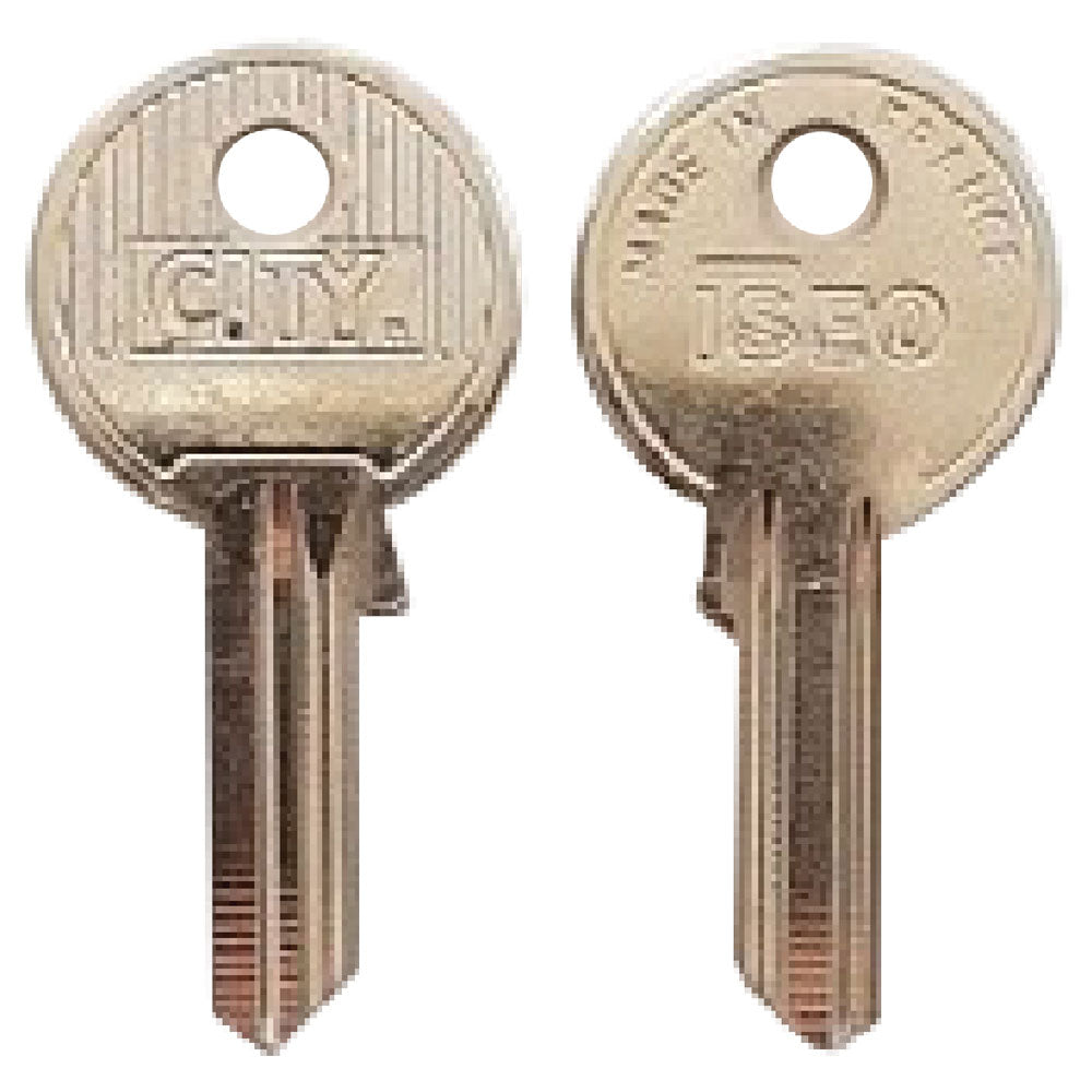ISEO CHIAVE OTTONE NICHELATO '020079' lunghezza 24,3 mm - 4 spine