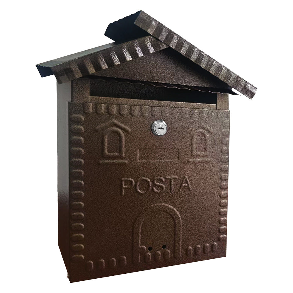 KASART CASSETTA POSTALE 'NARCISO' cm 26x10x h 32 - rame antico