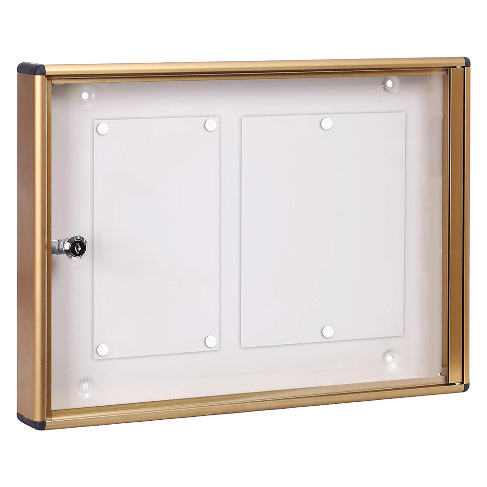 KASART BACHECA PORTA AVVISI 2 FOGLI cm 48x5x h.35 - bronzo