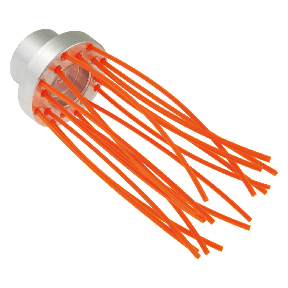 SPAZZOLA MULTIFILO SUPPORTO ALLUMINIO 'BRUSH' 16 fili - Ø80 mm