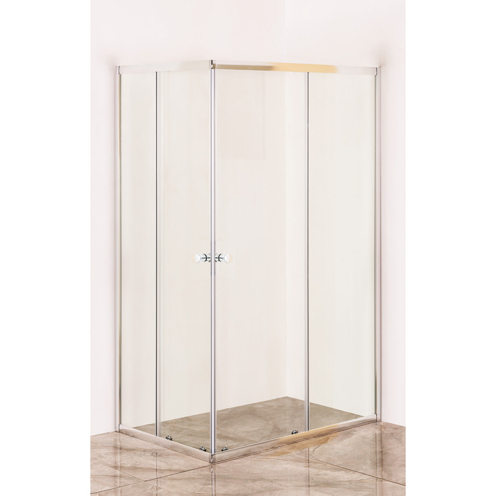 FLUXY BOX DOCCIA CRISTALLO DUE PORTE 'ACQUA MARINA'