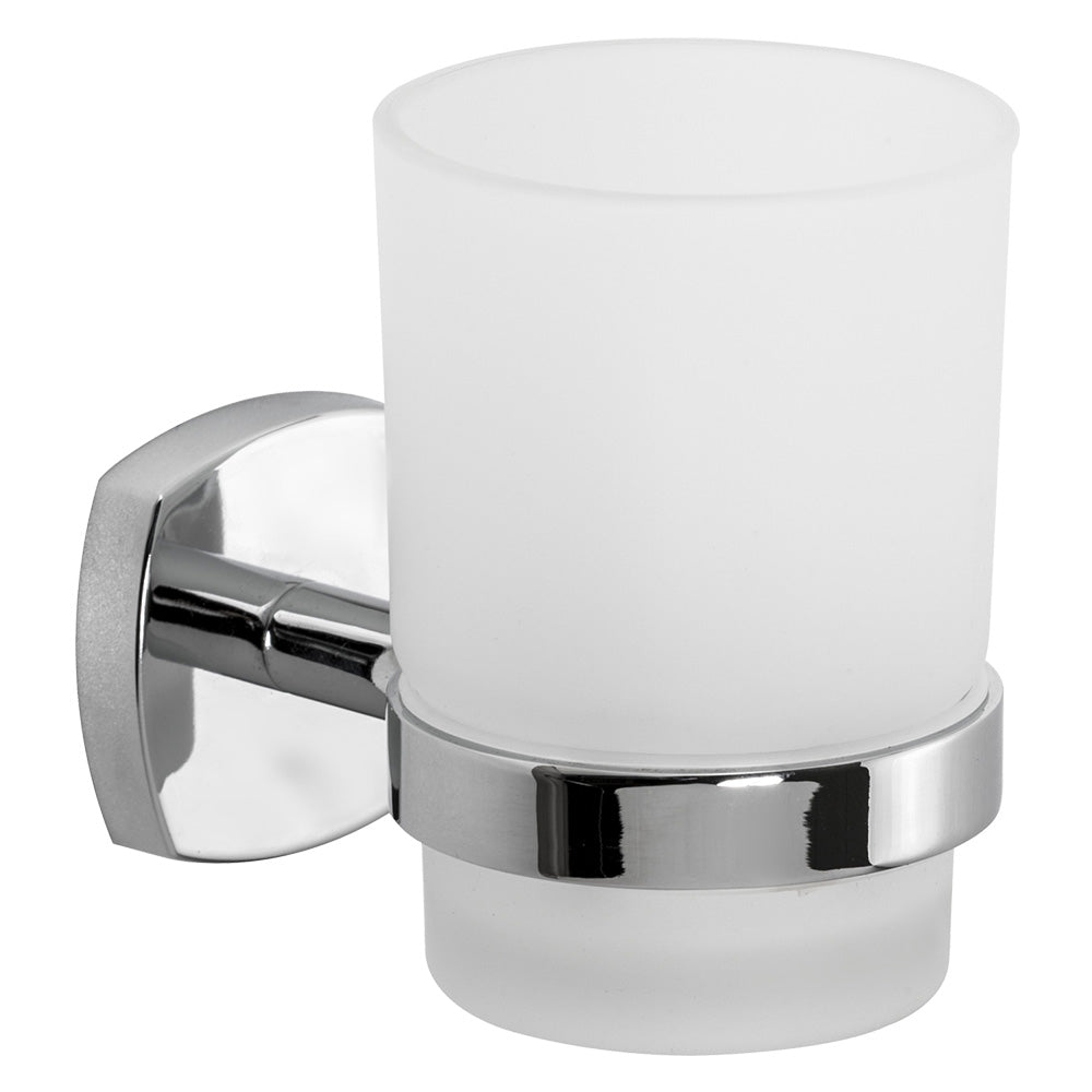 METAFORM PORTA SPAZZOLINI SERIE 'STARTER' leghe metalliche - vetro opaco