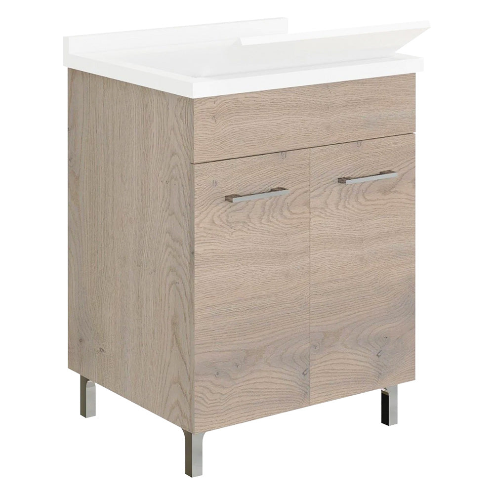 SAVINIDUE MOBILE LAVATOIO A DUE ANTE cm 58,2 x 50 x h.83,5 - noce americano