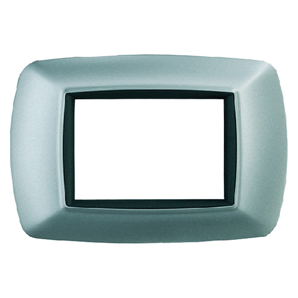 FEB PLACCA COL. ALLUMINIO CHIARO 'LIFE' 3 posti - 2983/AC