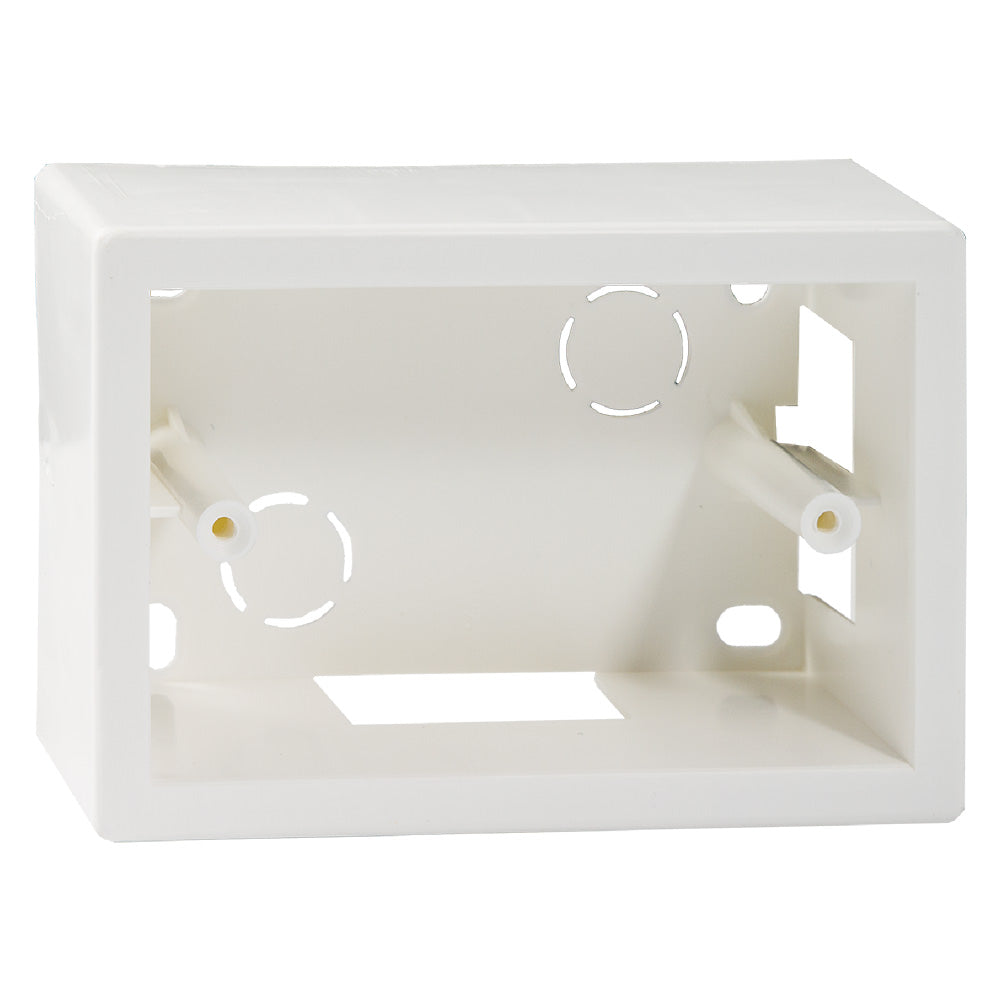 SCATOLA DA PARETE PER CANALINE mm 120 x 83 x 45 - 3 posti