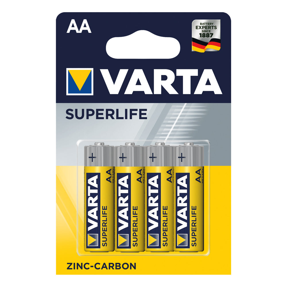 VARTA PILA STILO SUPERLIFE 'R6P' Pz 4 - 1,5 V - AA