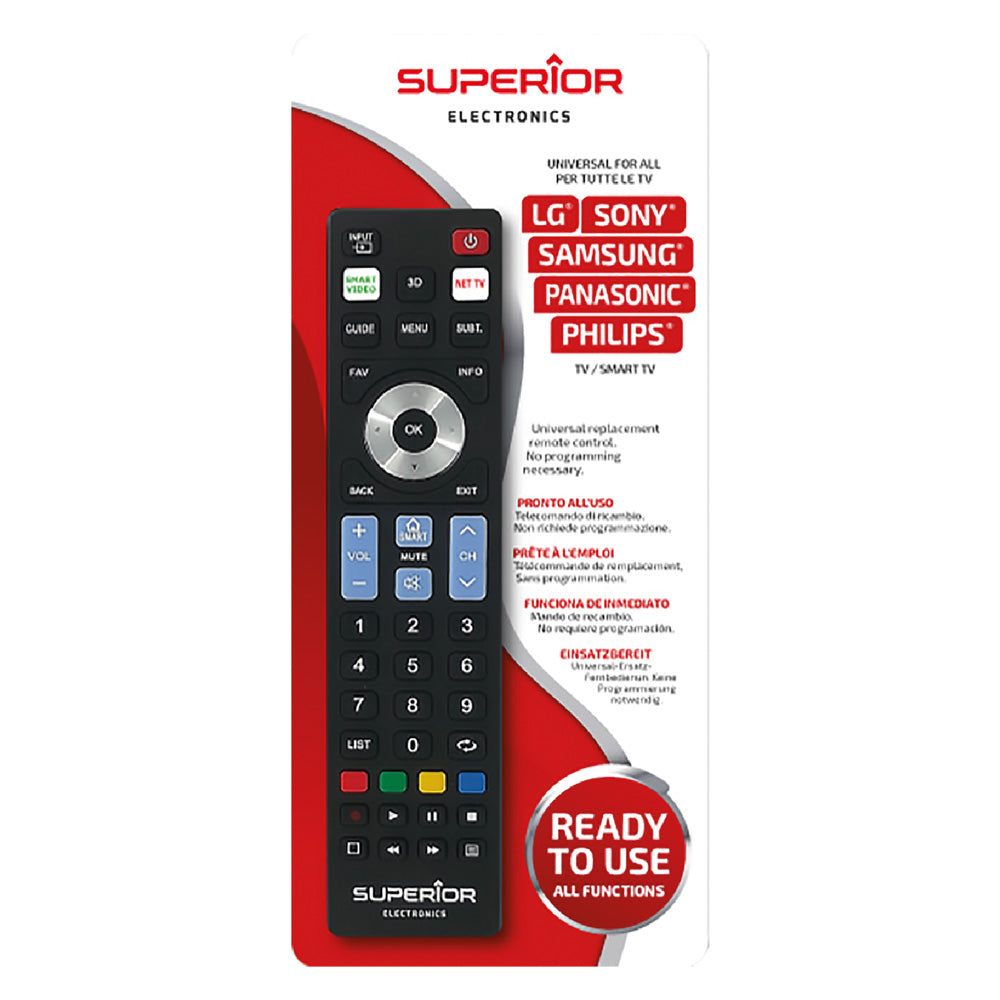 SUPERIOR TELECOMANDO COMPATIBILE PER TV 'READY 5 SMART REPL tipo universale