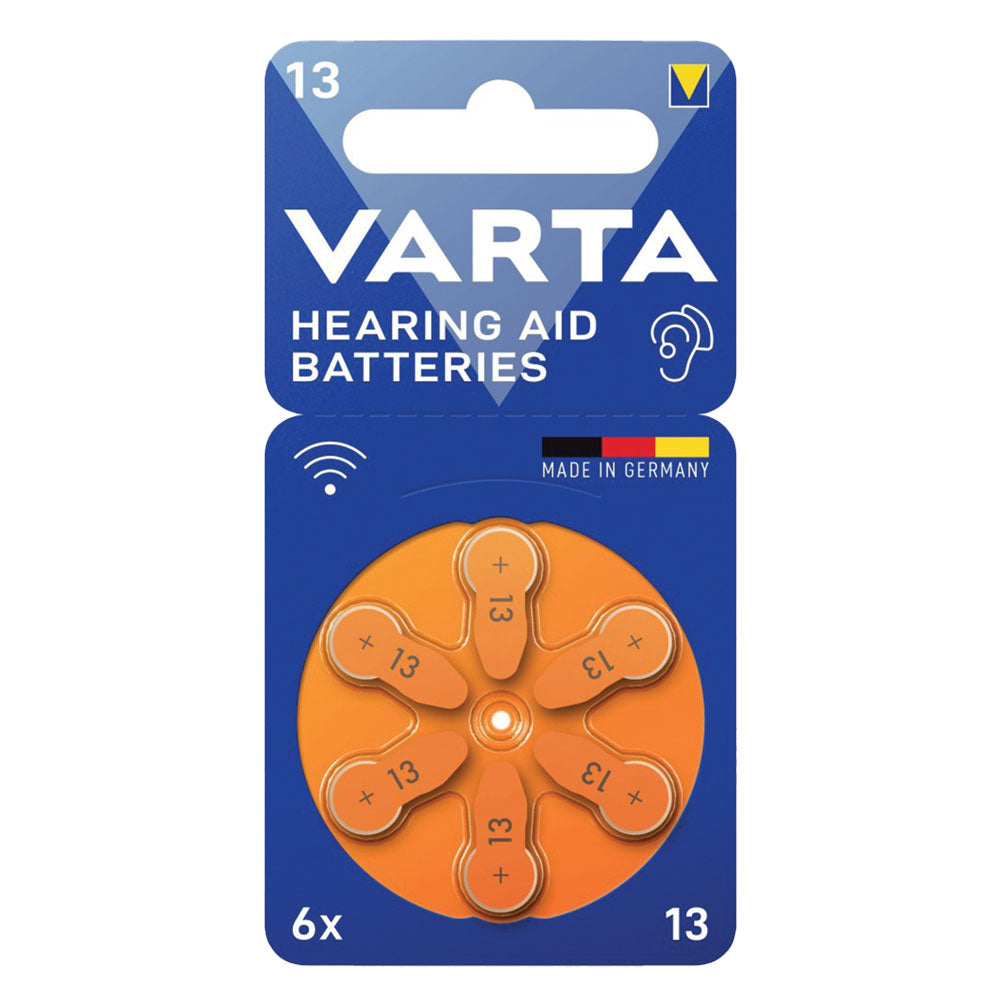VARTA PILA PER APPARECCHI ACUSTICI '13' Pz 6 - 1,45 V