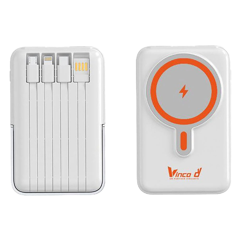 VINCO BATTERIA PORTATILE 'POWER BANK WIRELESS CHARGE' 10000 mAh