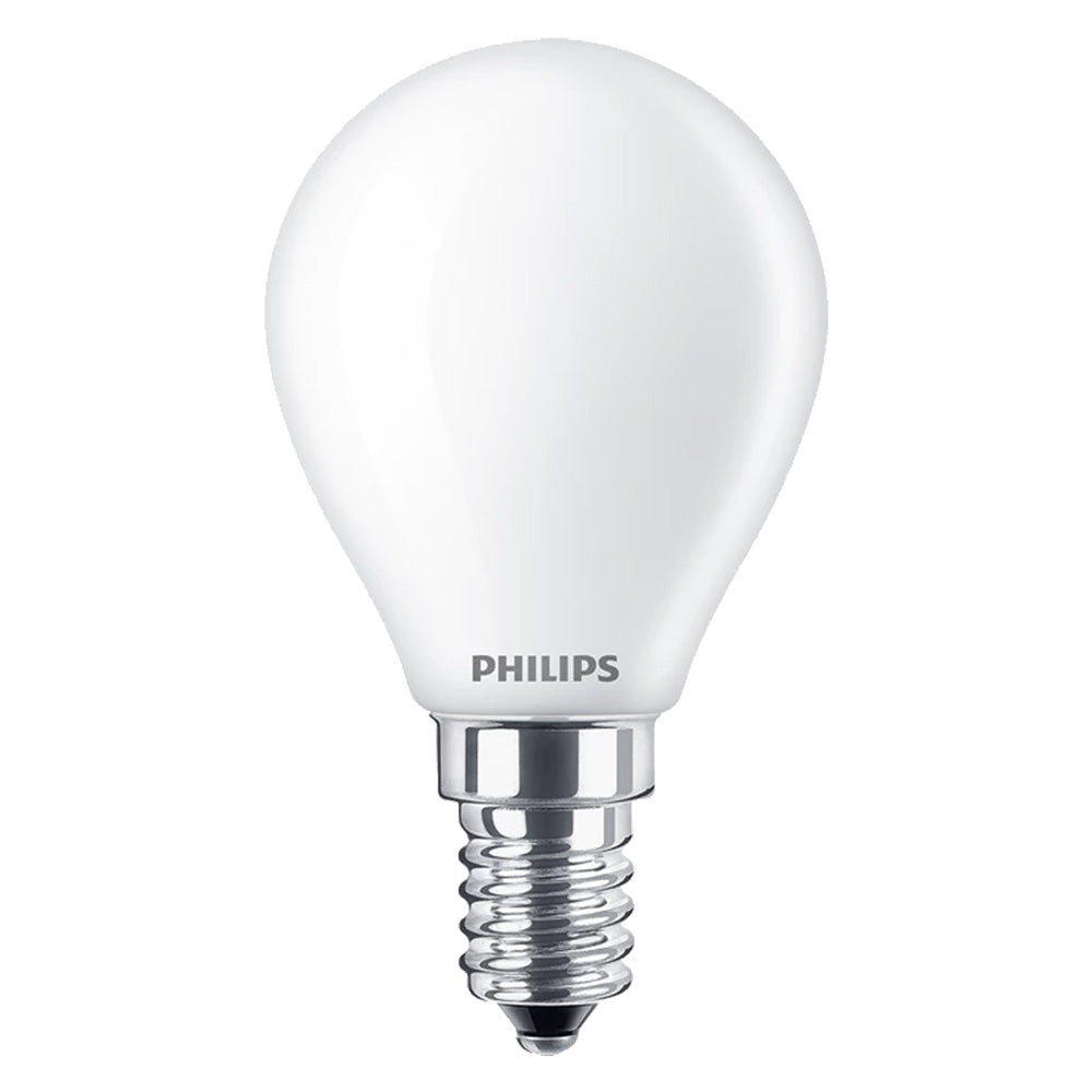 PHILIPS LAMPADA A LED 'SFERA' CALDA 2700K 4,3 W=40W E14 - 470 lm