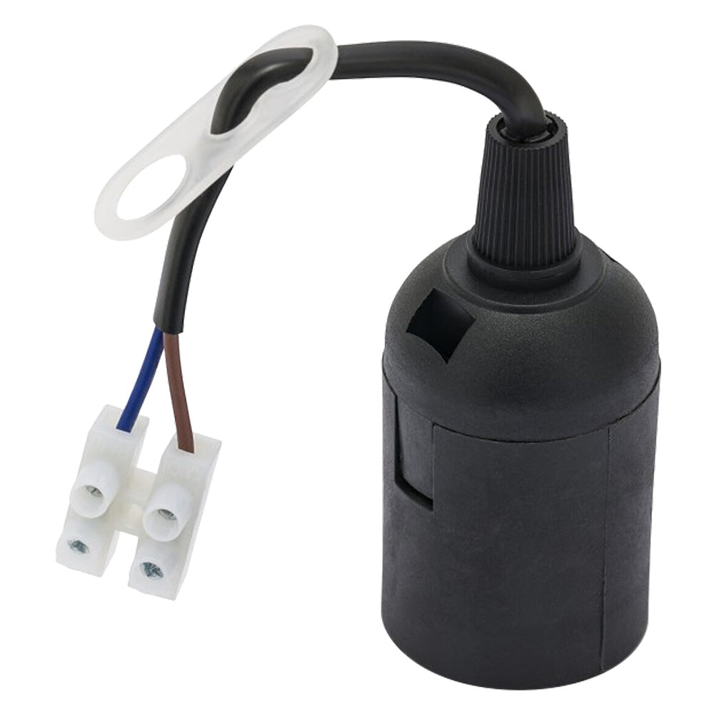 VELAMP PORTALAMPADA PREMONTATO E27 - colore nero