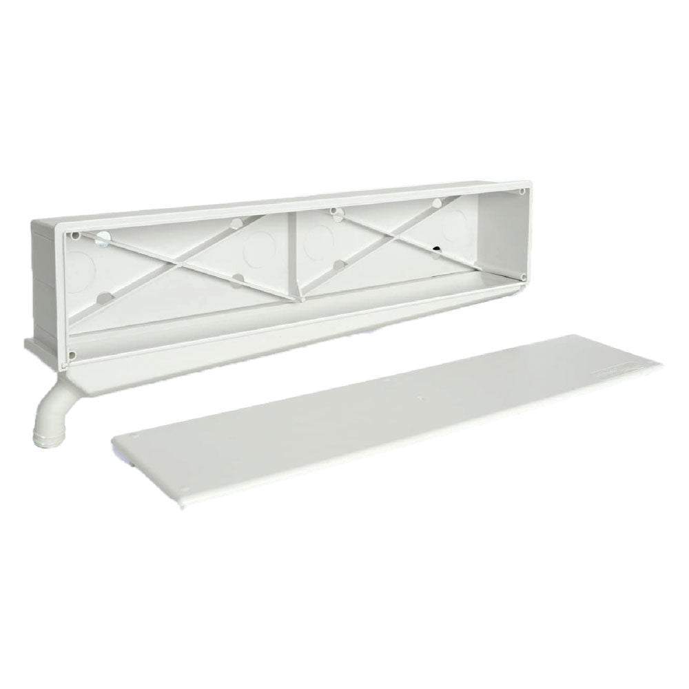 LA VENTILAZIONE CASSETTA SCARICO CONDENSA 'STARBOX' cm 45 x 7 x 10,2 (lxpxh)