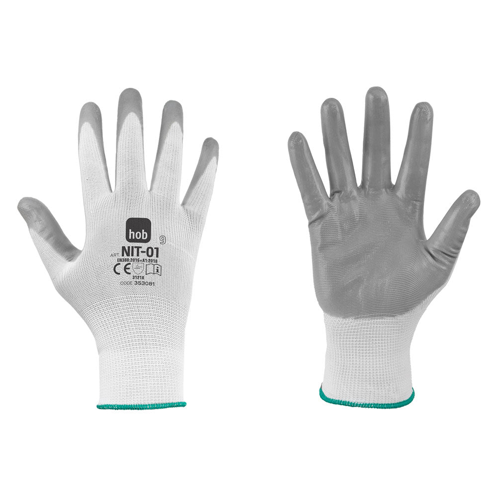 NERI GUANTI NITRILE/POLIESTERE 'NIT-01 HOB SPECIAL'
