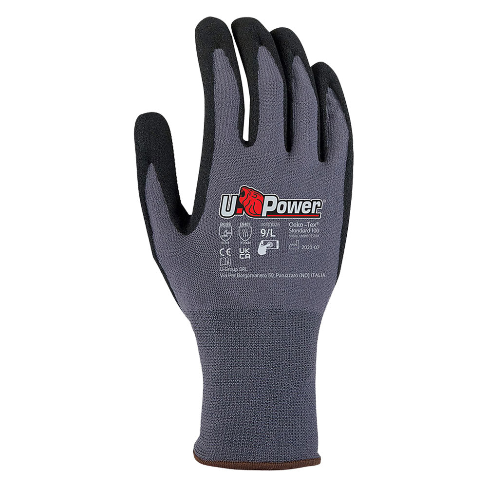 GUANTI NITRILE/NYLON MERENGUE U-Power