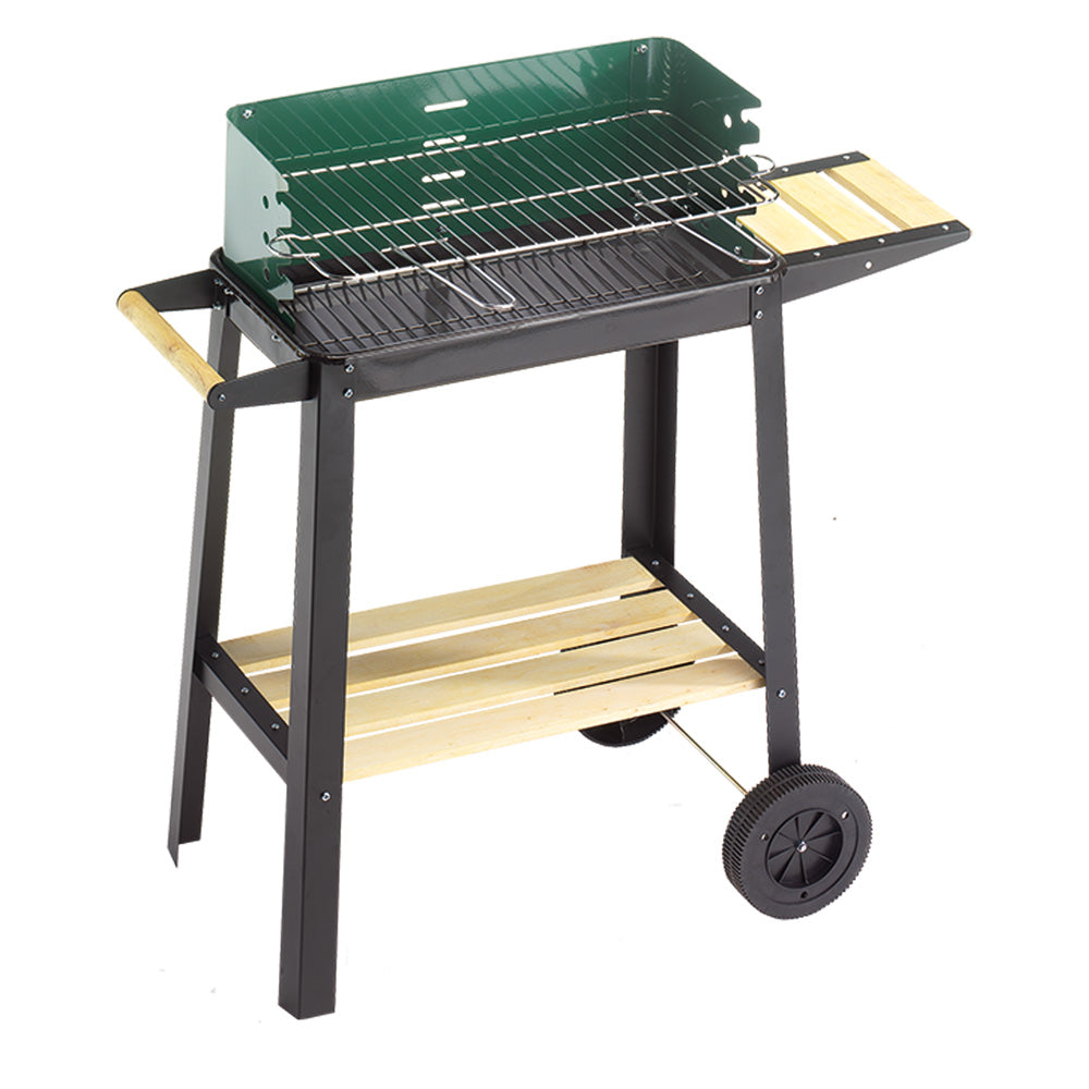 OMPAGRILL BARBECUE '50-25 GREEN/W' cm. 50x25 - h. cm. 77