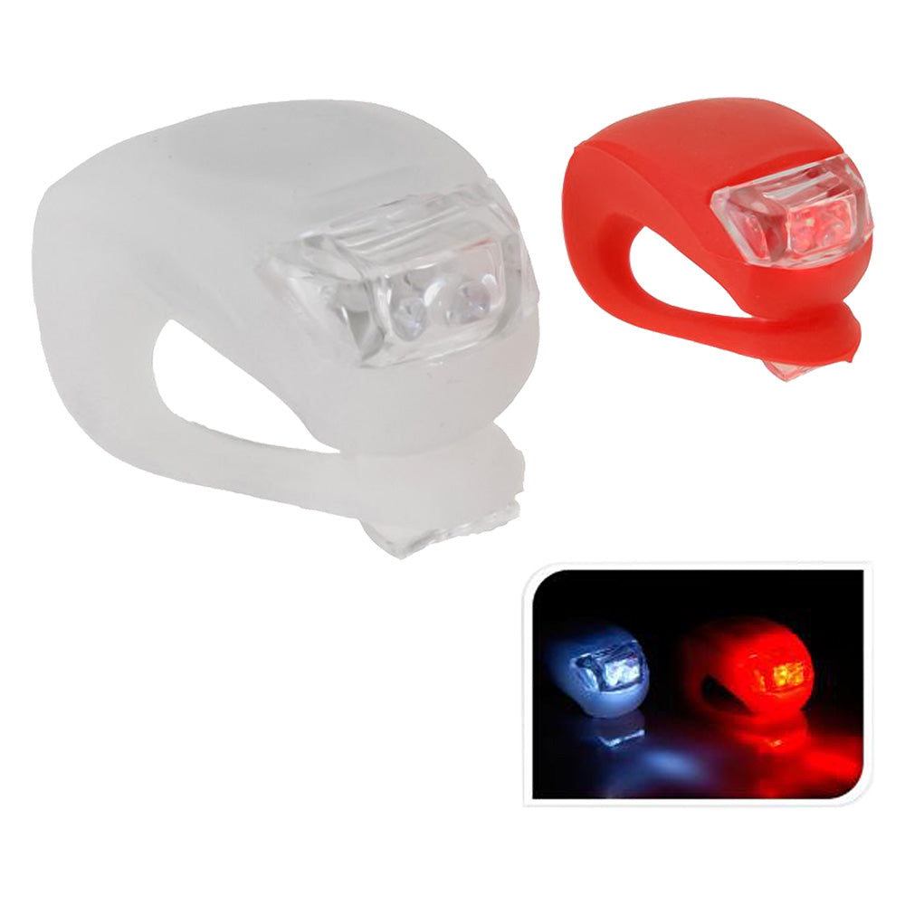 LUCE LED PER BICICLETTA set 2 pezzi